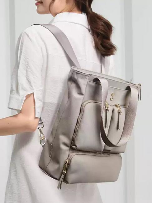 PURIST -BUCKET  Sac à dos / Shopper vertical gris/kaki - Sacs pour Femme