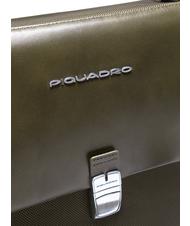 PIQUADRO Porte document LINK 2, sac pour ordinateur portable 13'', extensible vert - Porte Documents Travail - 4