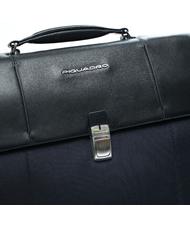 PIQUADRO Porte document LINK 2, sac pour ordinateur portable 13'', extensible bleu - Porte Documents Travail - 5