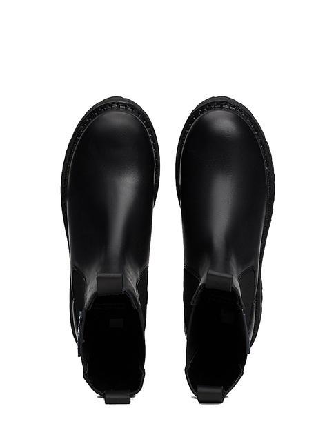 TOMMY JEANS Urban Chelsea Bottines en cuir NOIR - Chaussures Femme