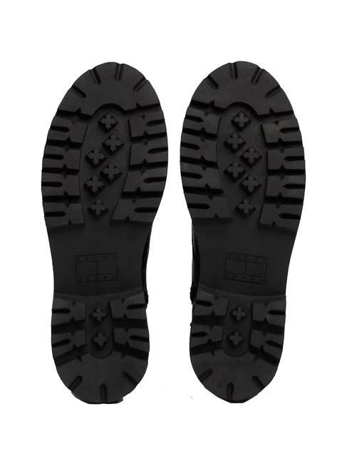 TOMMY JEANS Urban Lace Up Bottines en cuir NOIR - Chaussures Femme