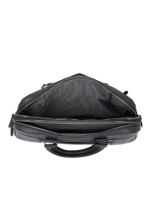 CAMPIONARIO - BLACK SQUARE Mallette en cuir pour ordinateur portable 15,6" noir - Porte Documents Travail