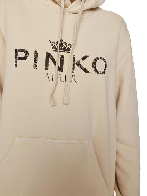 BASSANI Sweatshirt &agrave; capuche beige brumeux - Sweat-shirts pour femmes