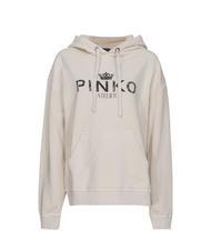 PINKO BASSANI Sweatshirt &agrave; capuche beige brumeux - Sweat-shirts pour femmes - 4