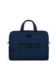 PIQUADRO CAMPIONARIO - GIO Mallette en cuir et tissu pour ordinateur portable 15,6" bleu - Porte Documents Travail - 3