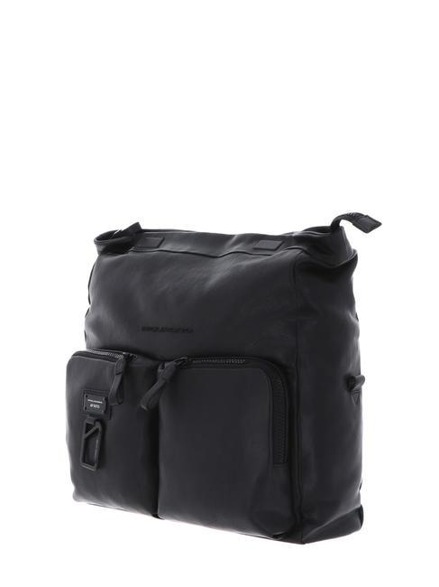 CAMPIONARIO - HARPER  Messenger pour PC 13", en cuir Noir - Porte Documents Travail