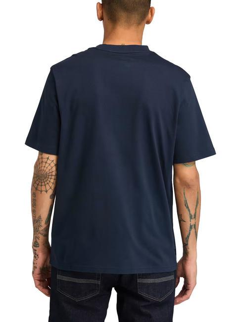 EMBROIDERY TONAL T-shirt en cotton saphir noir - T-shirt