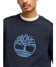 TIMBERLAND TREE LOGO Sweat col rond saphir noir - Pulls molletonn&eacute;s - 3
