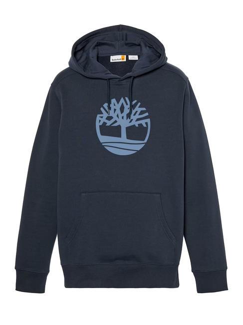 TREE LOGO Sweatshirt &agrave; capuche saphir noir - Pulls molletonn&eacute;s