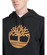TIMBERLAND TREE LOGO Sweatshirt à capuche noir / botte de blé - Pulls molletonnés - 4