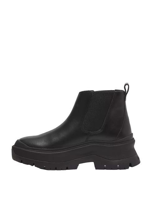 ROXIE LANE  Bottines en cuir noir pleine fleur - Chaussures Femme