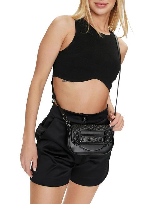 QUILTED TAB  Mini sac à bandoulière Noir - Sacs pour Femme