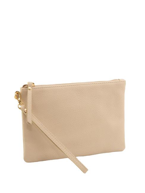 ROBERTA Pochette en cuir Dollar lait - Sacs pour Femme