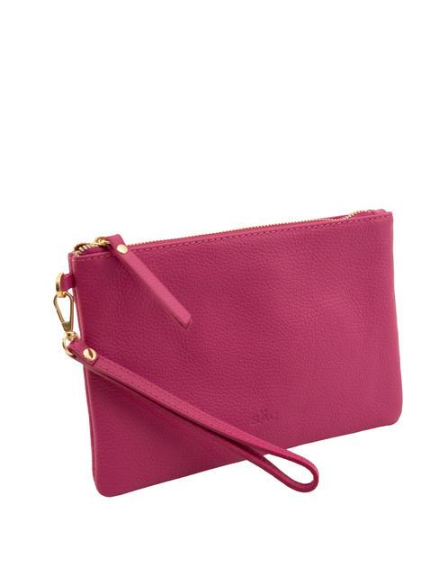 ROBERTA Pochette en cuir Dollar fuchsia - Sacs pour Femme