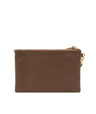 LESAC ROBERTA Pochette en cuir Dollar taupe - Sacs pour Femme - 3