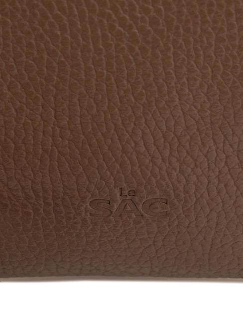 ROBERTA Pochette en cuir Dollar taupe - Sacs pour Femme