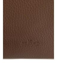LESAC ROBERTA Pochette en cuir Dollar taupe - Sacs pour Femme - 5