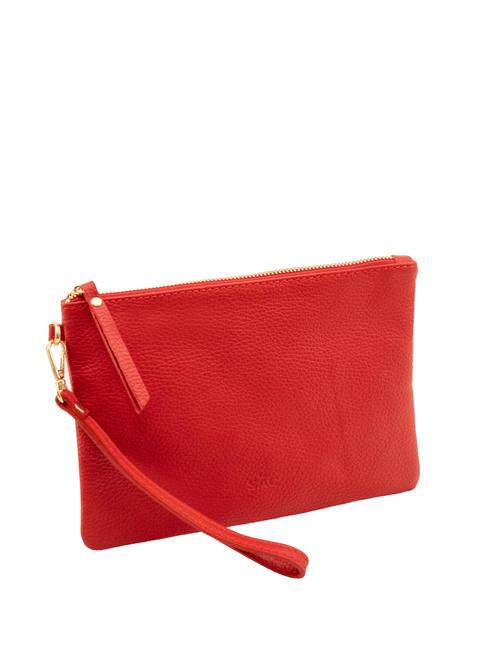ROBERTA Pochette en cuir Dollar rouge - Sacs pour Femme