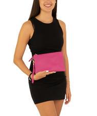 LESAC ROBERTA Pochette en cuir Dollar fuchsia - Sacs pour Femme - 4