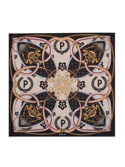 HEARTS TWILL Foulard noir - Écharpes
