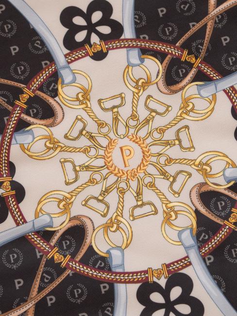 HEARTS TWILL Foulard noir - Écharpes