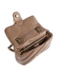 PINKO MINI LOVE BAG Sac en nappa biscuit au gingembre-or antique - Sacs pour Femme - 4