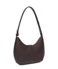 FURLA GOCCIA Sac bandouli&egrave;re en cuir martel&eacute; chocolat - Sacs pour Femme - 2