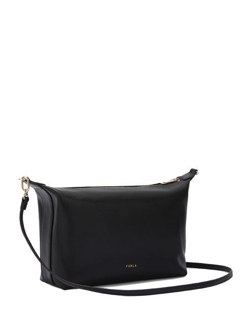 NUVOLA Mini sac porté épaule en cuir Noir - Sacs pour Femme