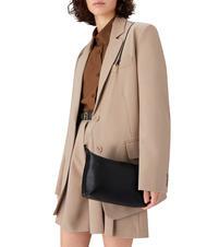 FURLA NUVOLA Mini sac porté épaule en cuir Noir - Sacs pour Femme - 5