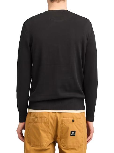 WILLIAMS RIVER Pull ras du cou noir/chauss&eacute;e - Pulls pour hommes