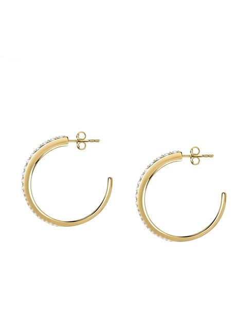 POETICA Boucles d'oreilles demi-cercle avec cristaux ARGENT - Boucles d'oreilles