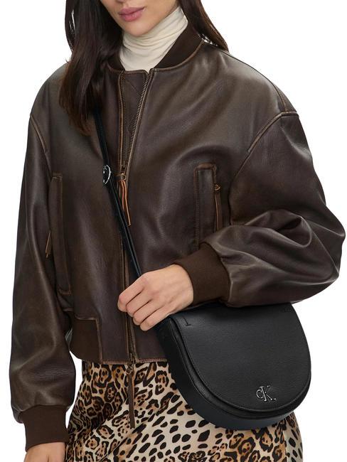 CK JEANS MINIMAL MONOGRAM Mini sac à bandoulière pvh noir - Sacs pour Femme