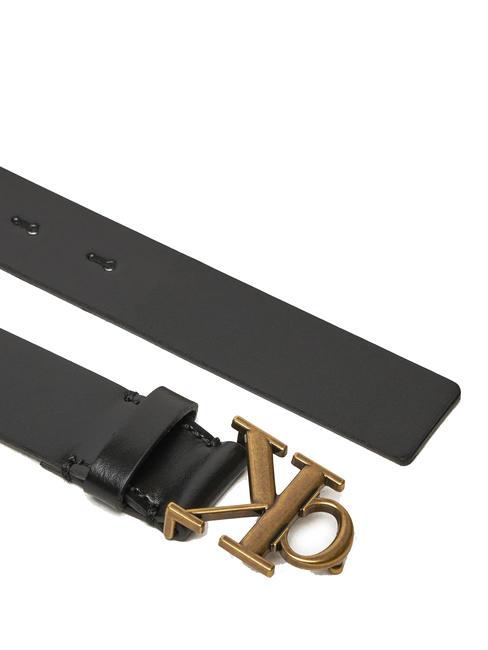 CK JEANS MONOGRAM  Ceinture en cuir pvh noir - Ceintures