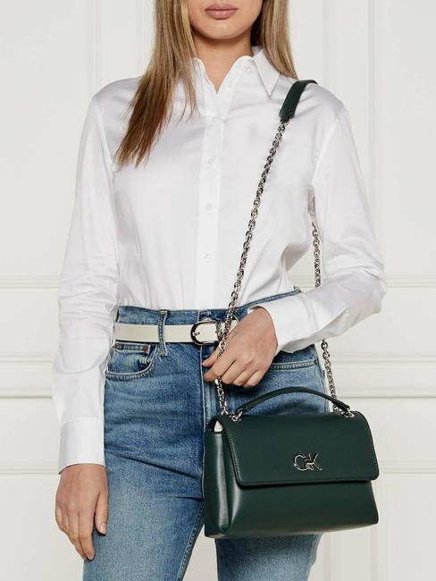 RE-LOCK  Sac bandoulière/épaule vert palmier - Sacs pour Femme