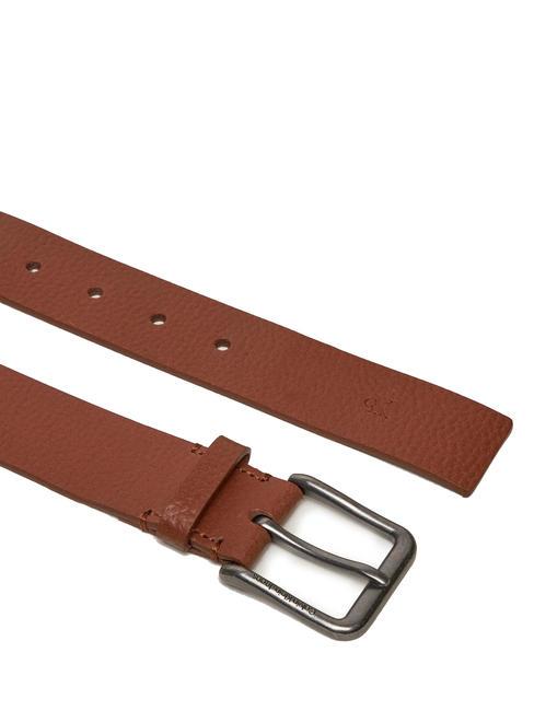CK JEANS CLASSIC  Ceinture en cuir réglable Cognac - Ceintures