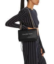 CALVIN KLEIN SCULPTED Convertible Sac porté épaule/à bandoulière noir/neutre - Sacs pour Femme - 5