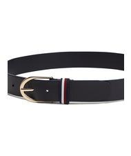TOMMY HILFIGER CORPORATE Ceinture en cuir bleu de l'espace - Ceintures - 3