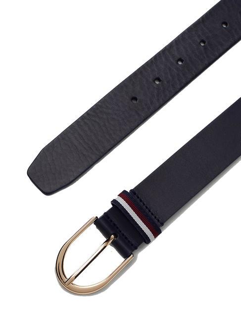 CORPORATE Ceinture en cuir bleu de l'espace - Ceintures