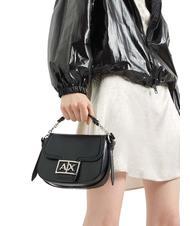 ARMANI EXCHANGE A|X BUCKLE Mini sac rond avec bandouli&egrave;re Noir - Sacs pour Femme - 5