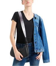 ARMANI EXCHANGE SMALL HOBO sac d'&eacute;paule Noir - Sacs pour Femme - 6