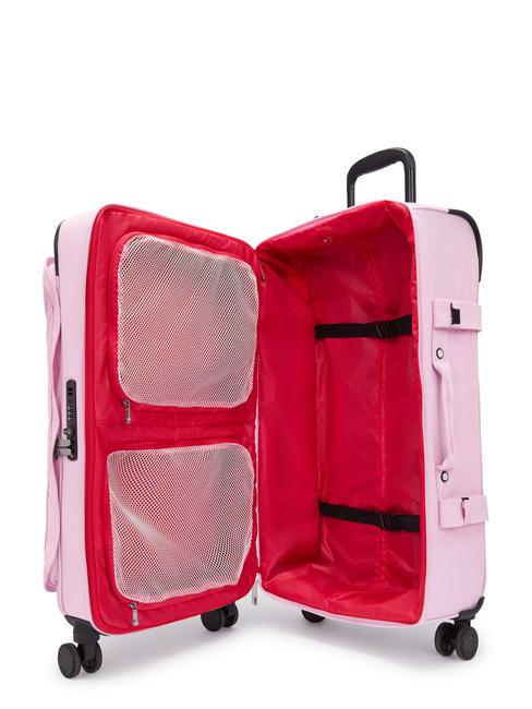 SPONTANEOUS Chariot de taille moyenne rose en fleurs - Valises Semi-rigides