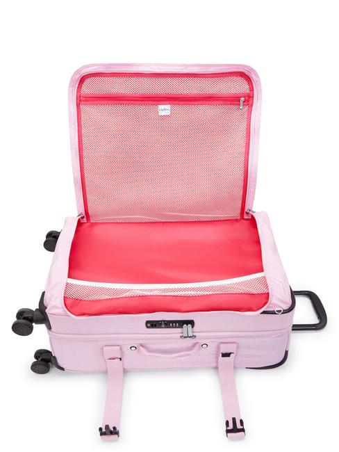 SPONTANEOUS Chariot de taille moyenne rose en fleurs - Valises Semi-rigides