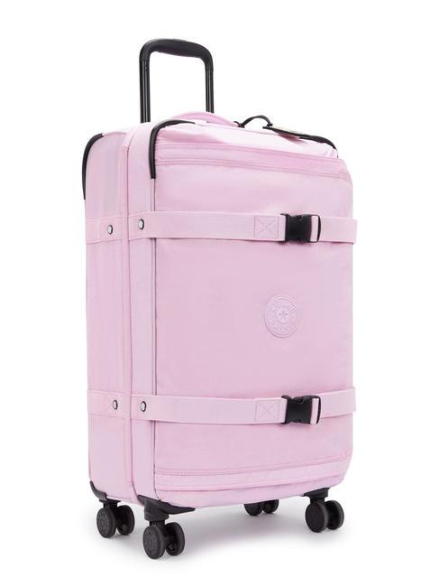 SPONTANEOUS Chariot de taille moyenne rose en fleurs - Valises Semi-rigides