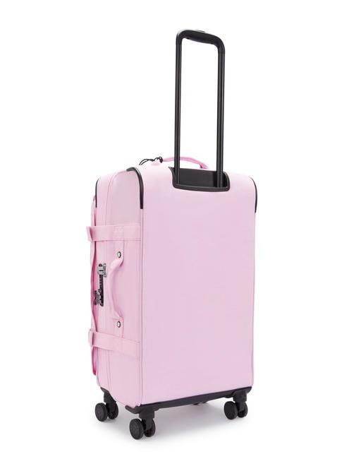SPONTANEOUS Chariot de taille moyenne rose en fleurs - Valises Semi-rigides