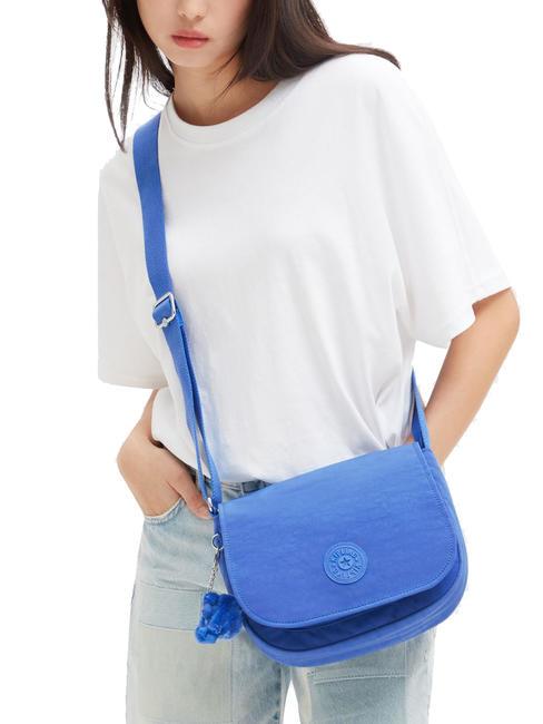 LOREEN Sac bandoulière moyen bleu havane - Sacs pour Femme