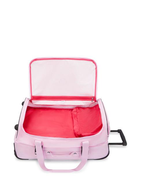 TEAGAN Sac trolley taille moyenne rose en fleurs - Valises Semi-rigides