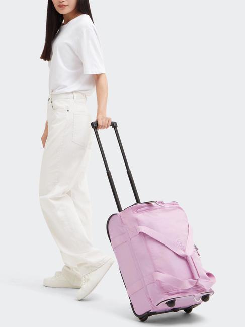 TEAGAN S Sac de bagage à main Trolley rose en fleurs - Valises cabine