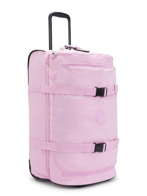 AVIANA M Chariot de taille moyenne rose en fleurs - Valises Semi-rigides