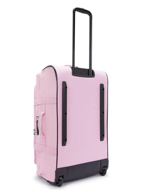 AVIANA M Chariot de taille moyenne rose en fleurs - Valises Semi-rigides