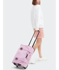 KIPLING AVIANA S Chariot à bagages à main rose en fleurs - Valises cabine - 8